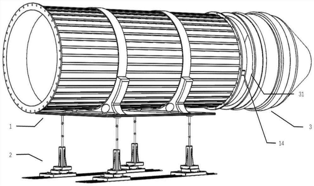 A cabin assembly platform and cabin assembly method