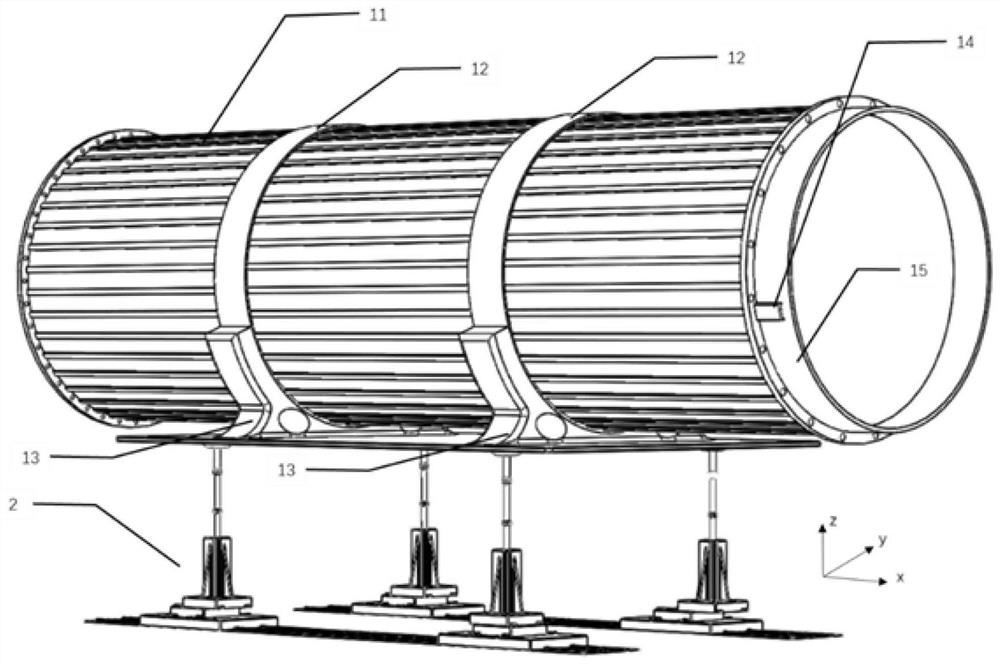 A cabin assembly platform and cabin assembly method