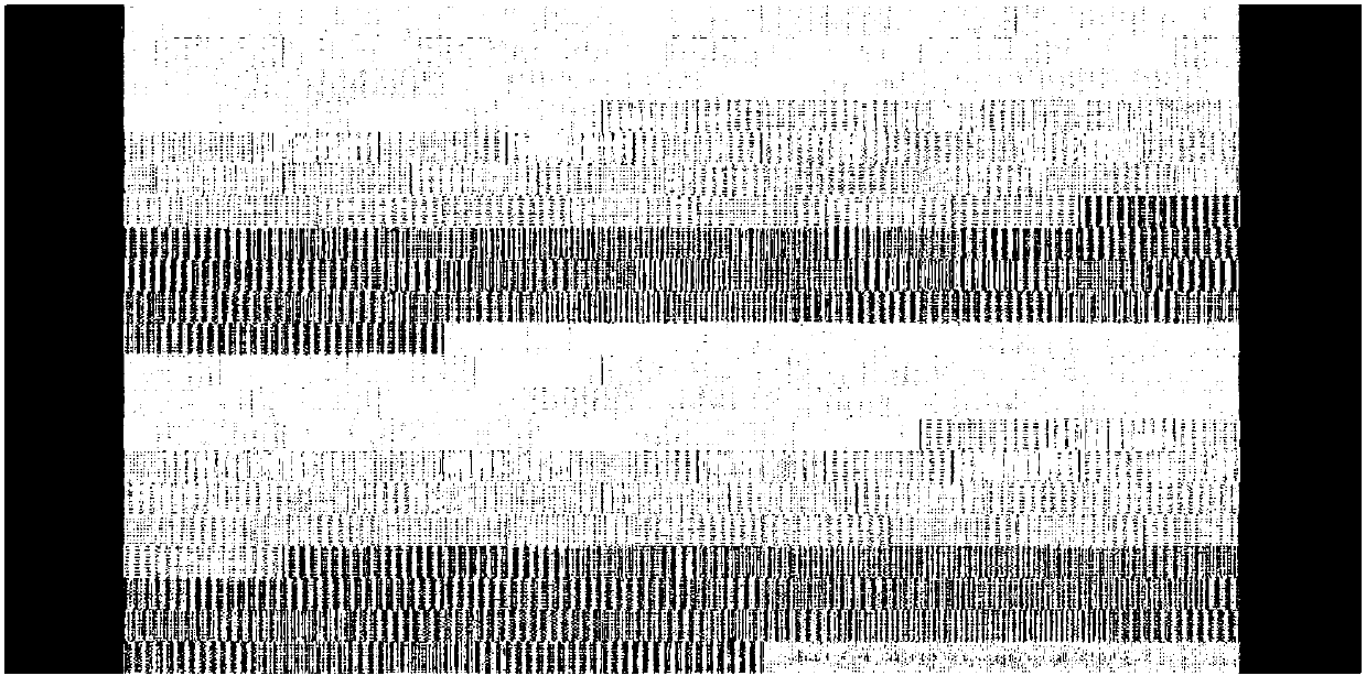 Design method of a full-color warp-colored jacquard fabric