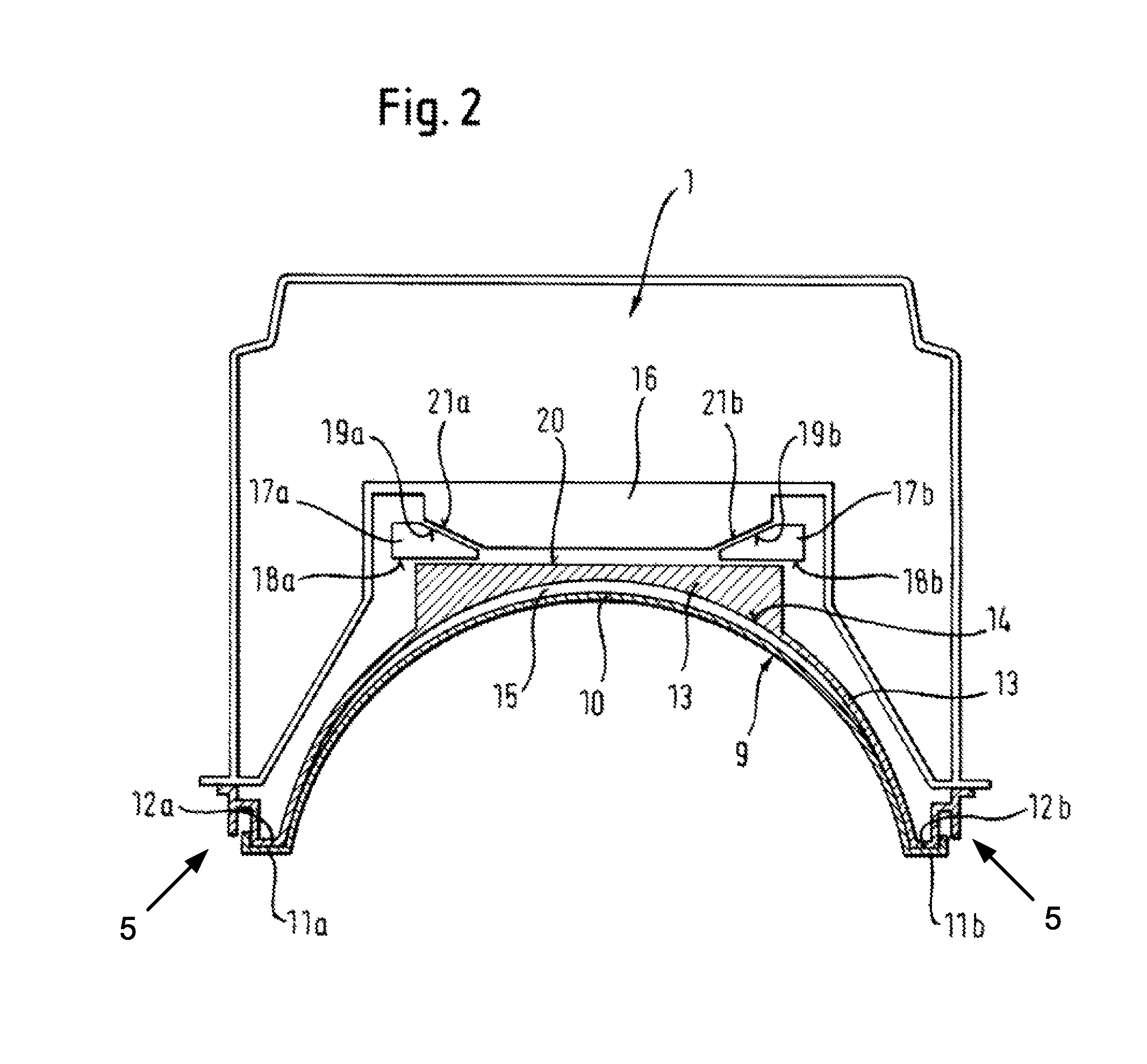 Output unit of a refrigeration device, refrigeration device and method for installing a refrigeration device