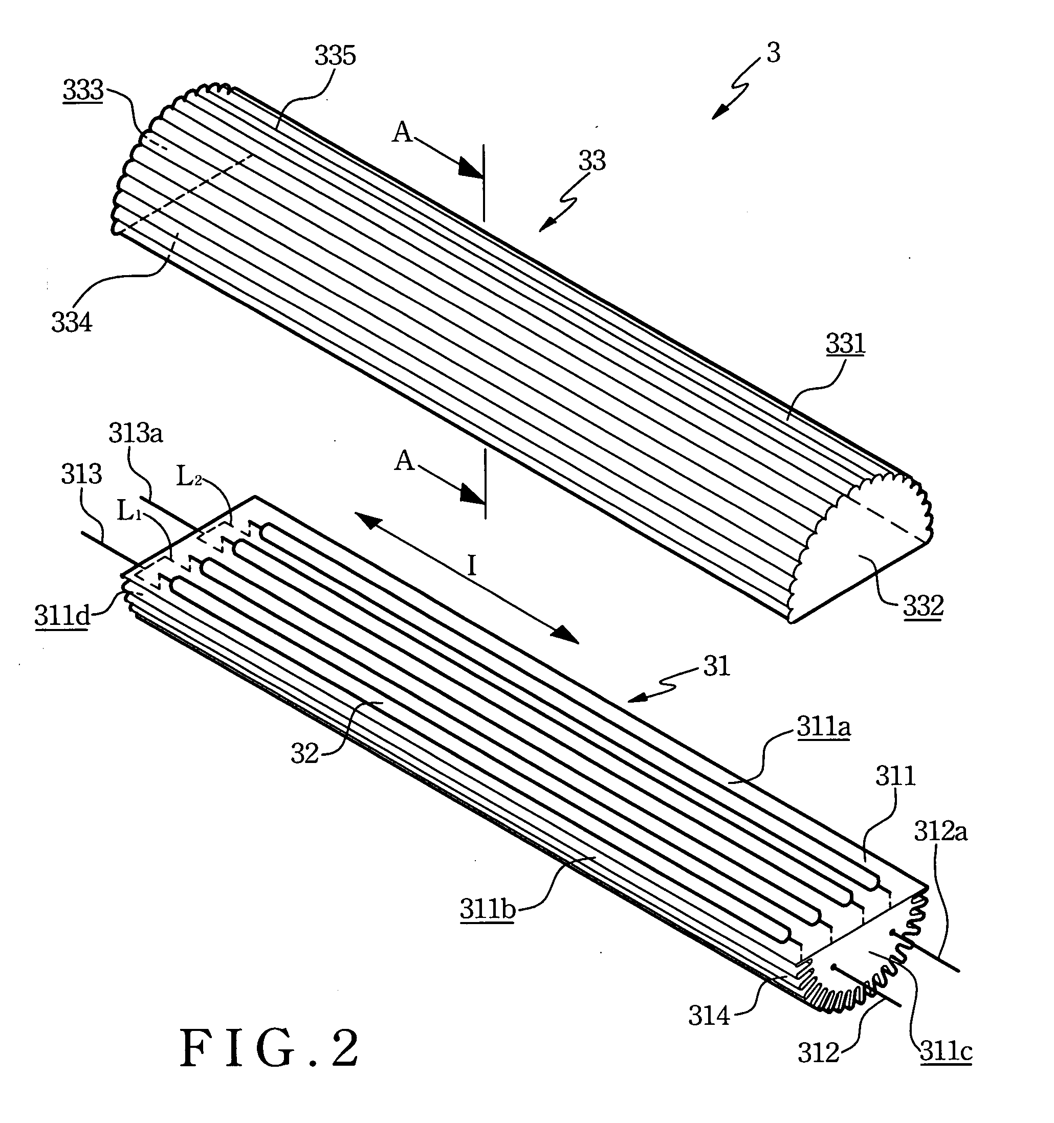 Light emitting light diode light tube