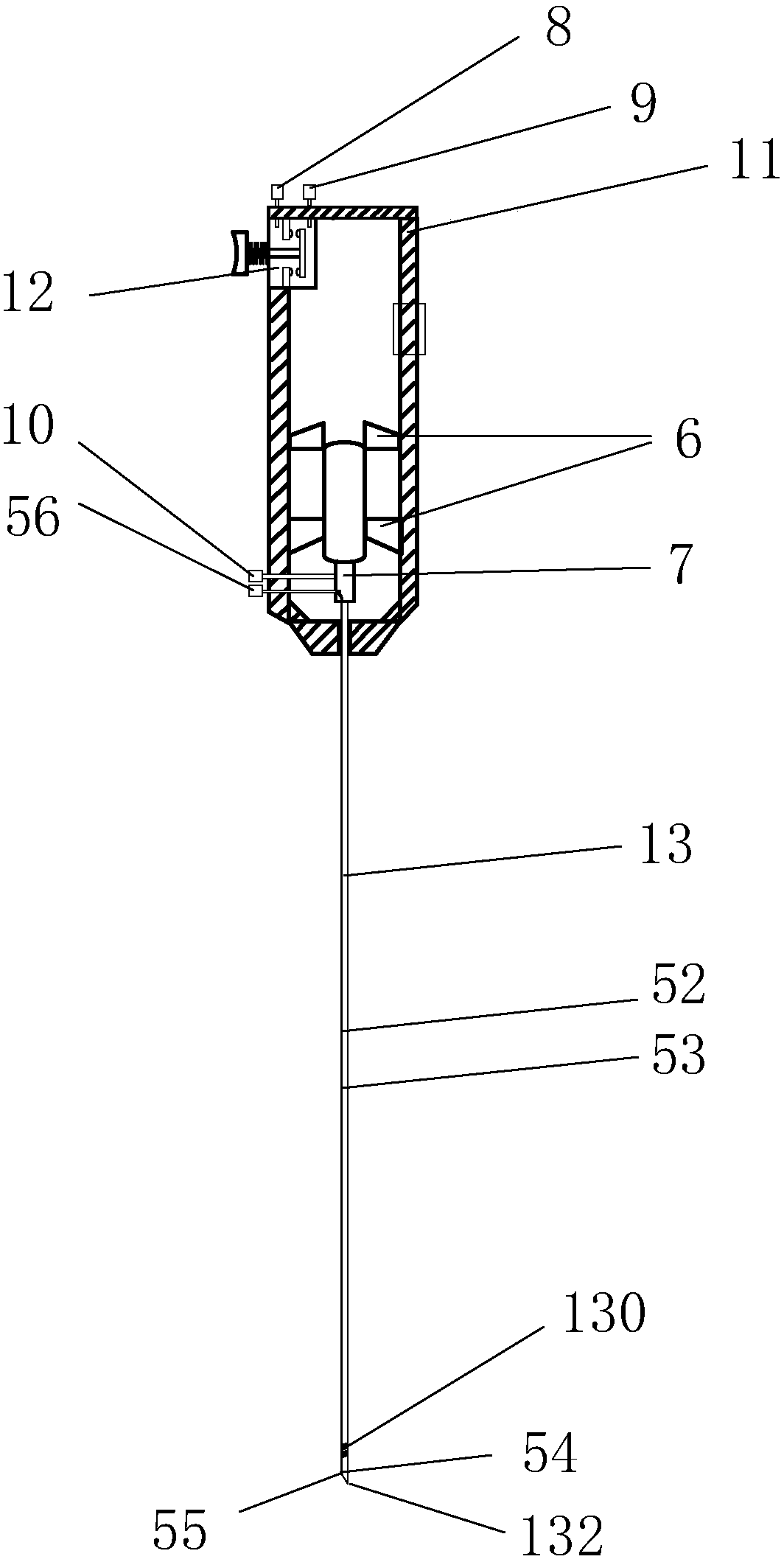 Ovum retrieval system suitable for one-handed operation