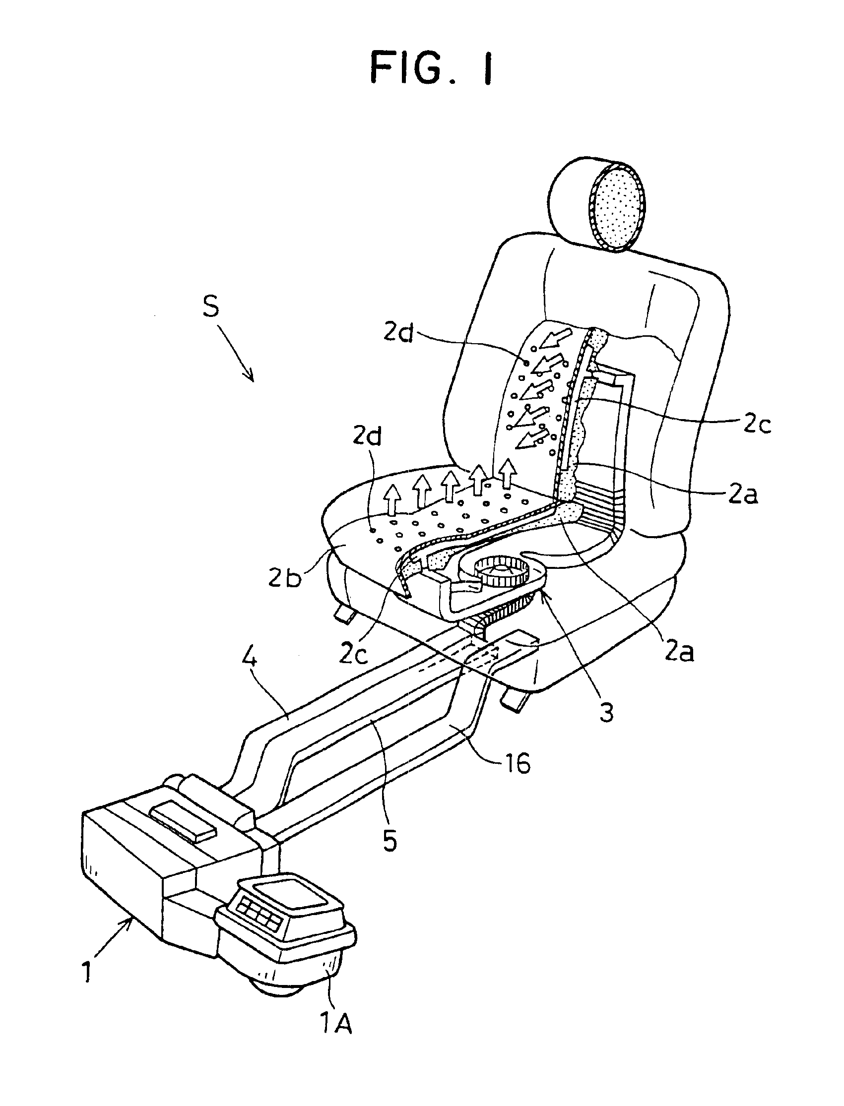 Vehicle seat air conditioning system