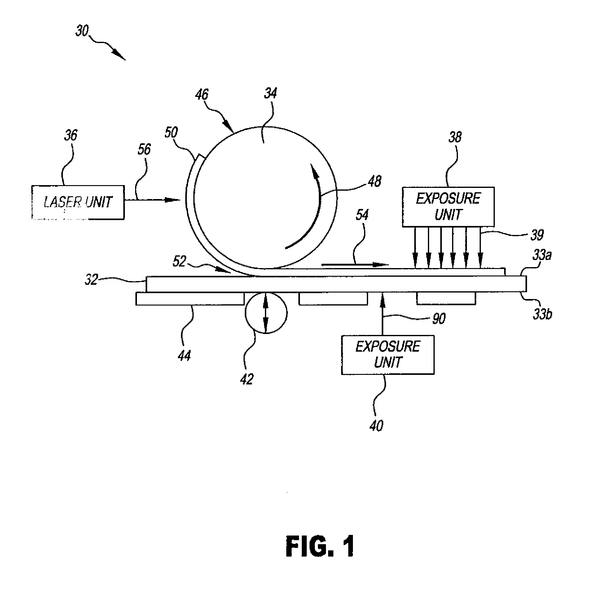 System and method employing secondary back exposure of flexographic plate