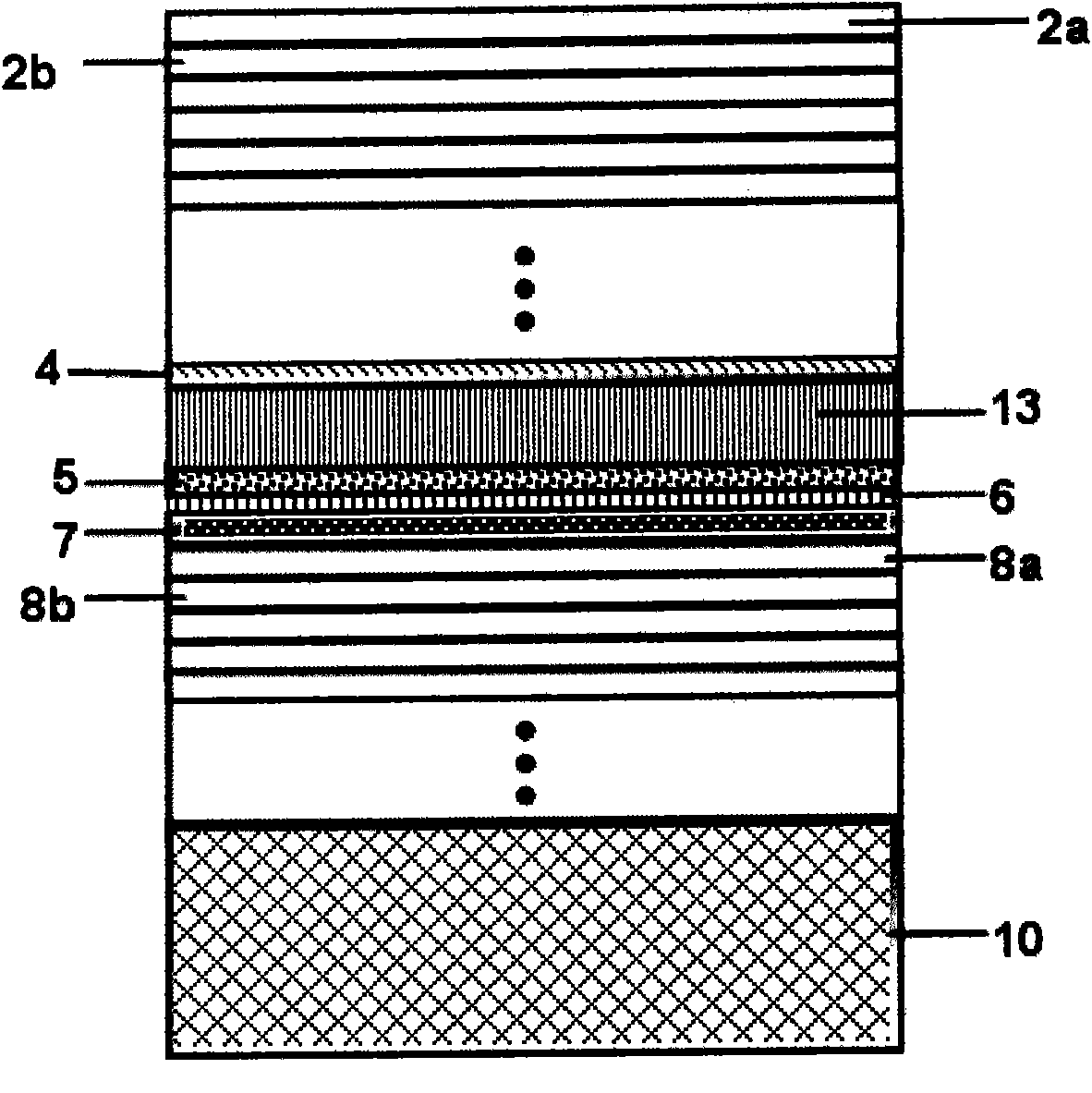 Bridge type nano grating tunable vertical cavity surface emitting laser and preparation method thereof