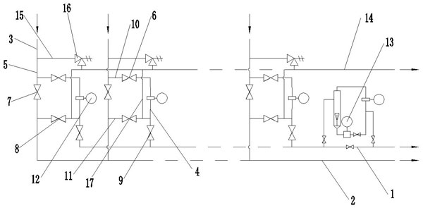 Multi-well type two-phase flow metering pry and metering method thereof