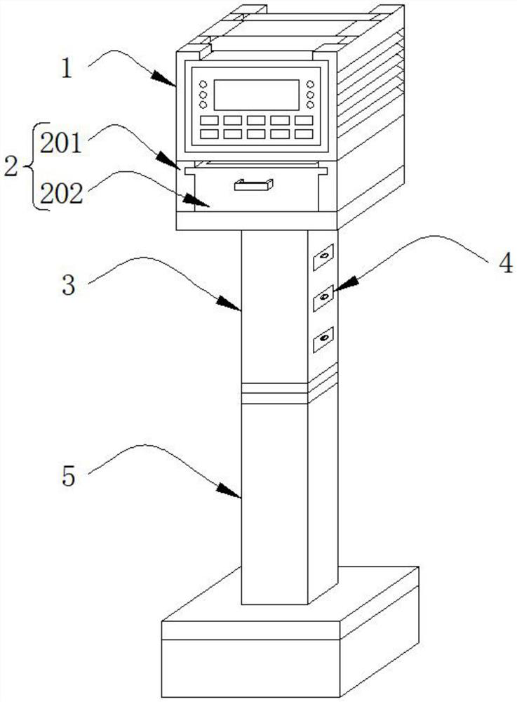 Environment data acquisition device for high-temperature rotary furnace based on 5G transmission system