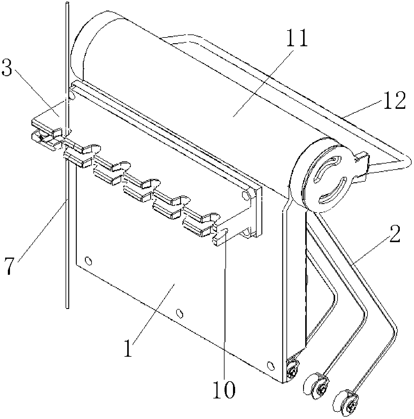 Yarn closing mechanism of yarn guide system