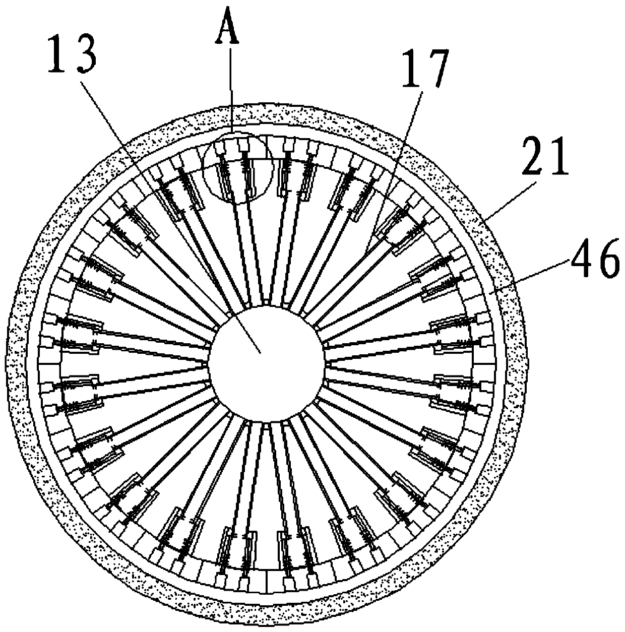 Rapid dyeing device for textile production