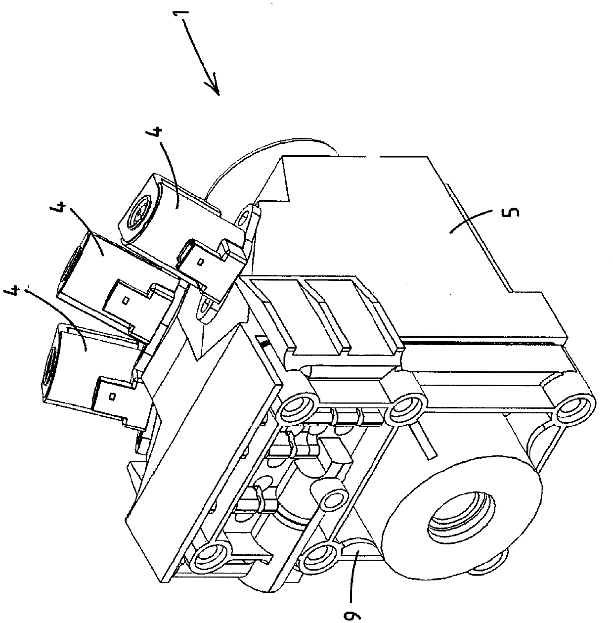 Hydraulic pump unit and method of assembling a hydraulic pump unit