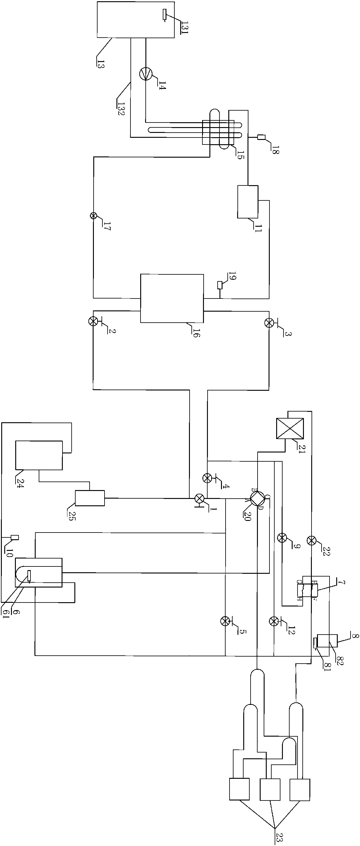 Temperature control multi-split heat pump system with heat recovery function and control method thereof