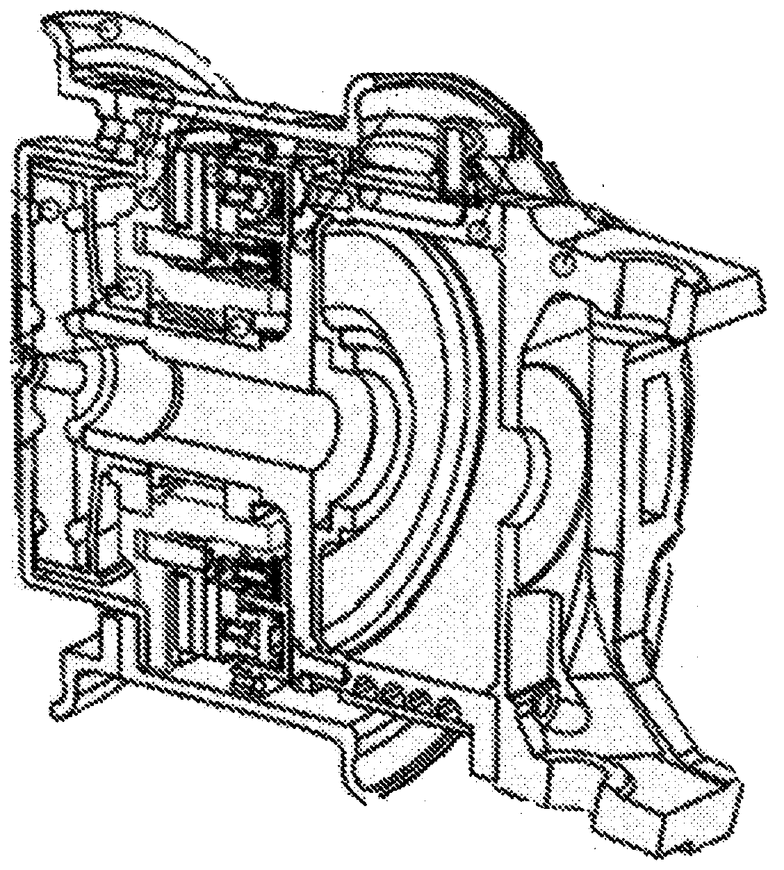 An electric wheel assembly, an axle and a vehicle suitable for twin-tyre parallel mounted wheels