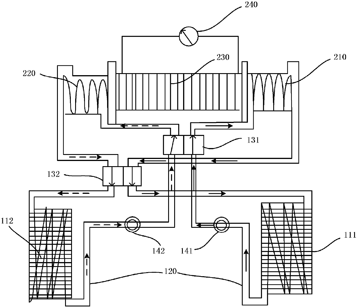 Metal hydride refrigeration system and control method thereof