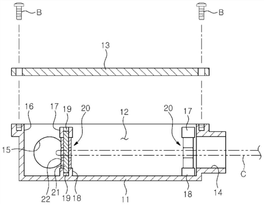 Double-sided open-type plumbing box for wiring electric wires