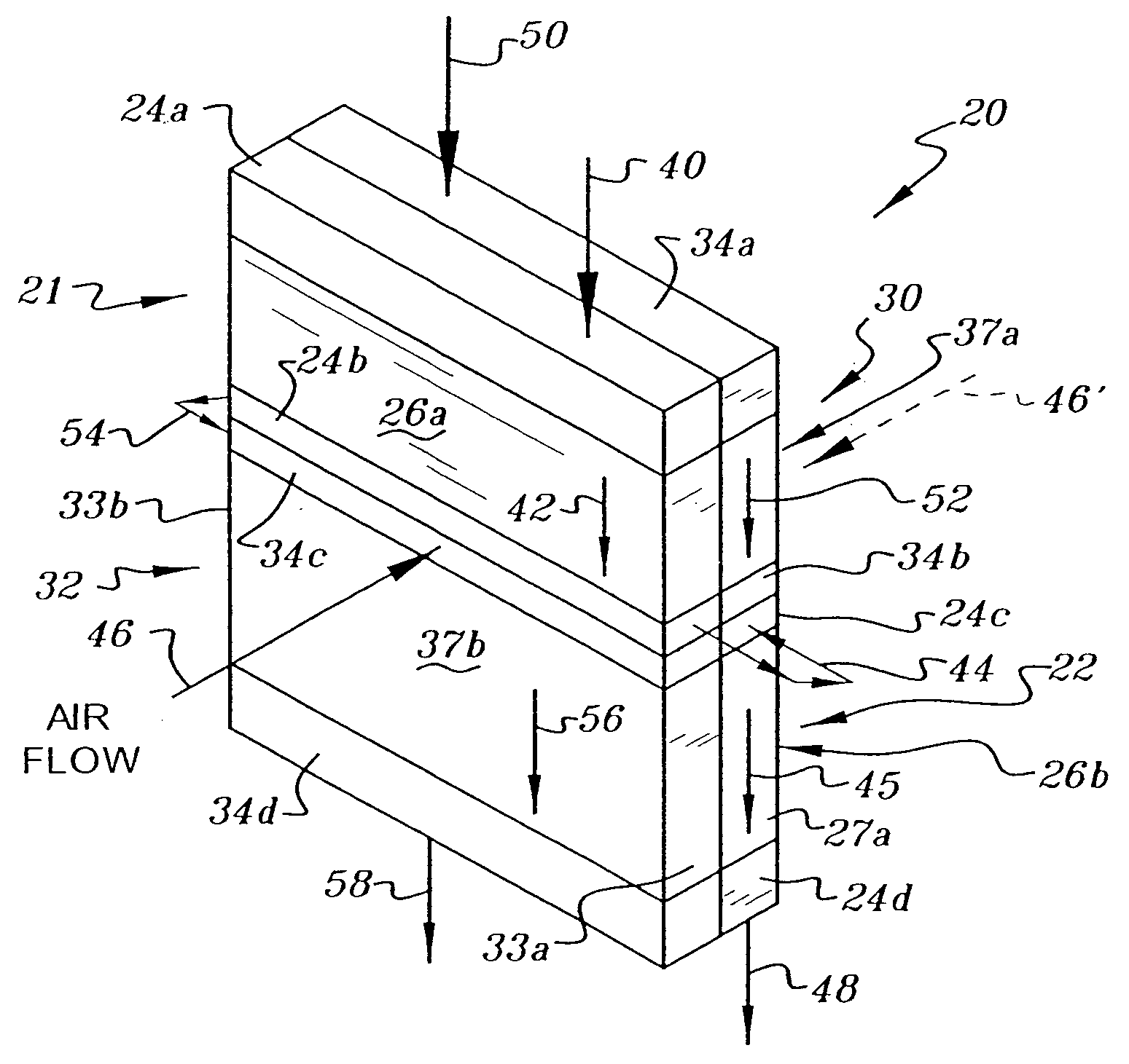 Heat exchanger package with split radiator and split charge air cooler