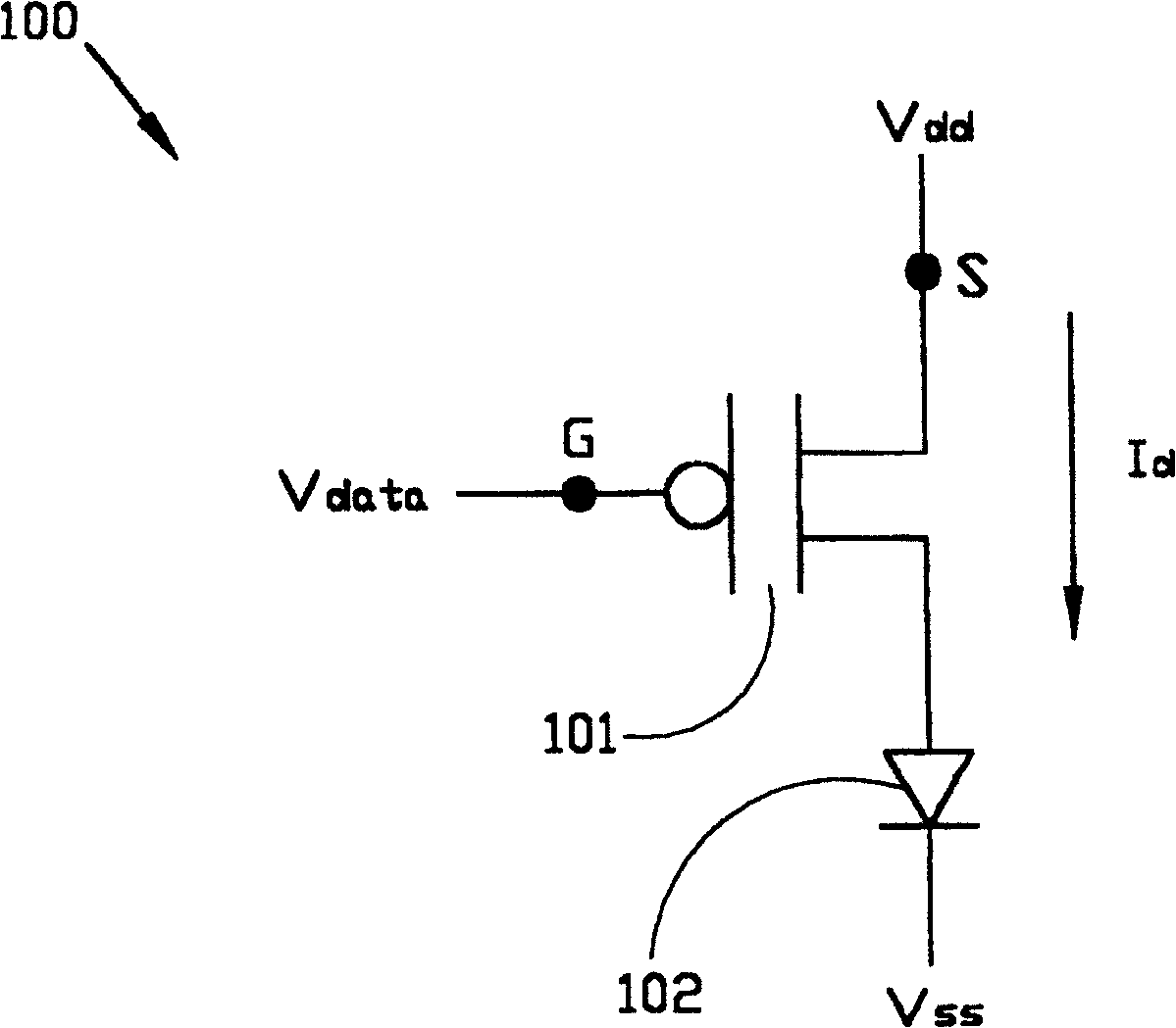 Self-luminescence circuit with power-saving function and method thereof