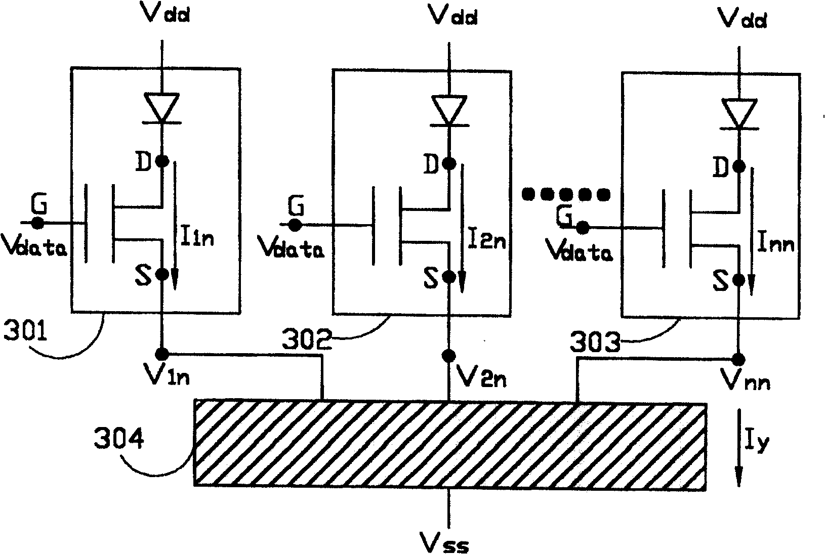 Self-luminescence circuit with power-saving function and method thereof