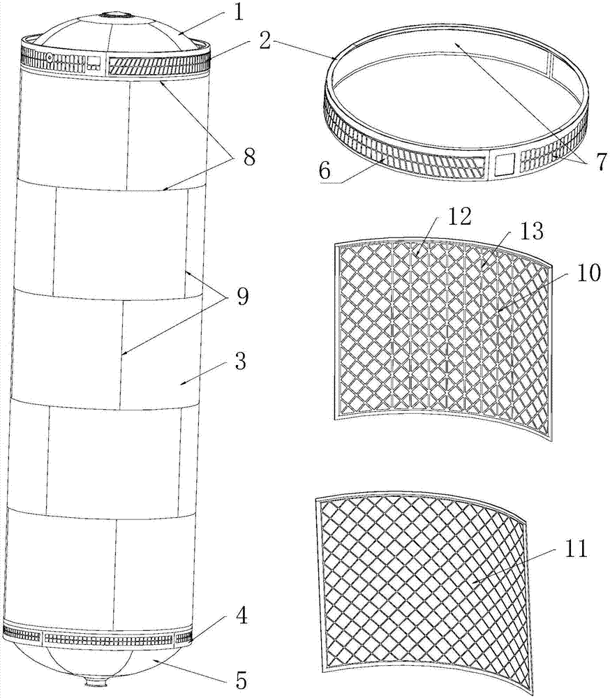 Carrier rocket booster tank structure for biased concentrated force