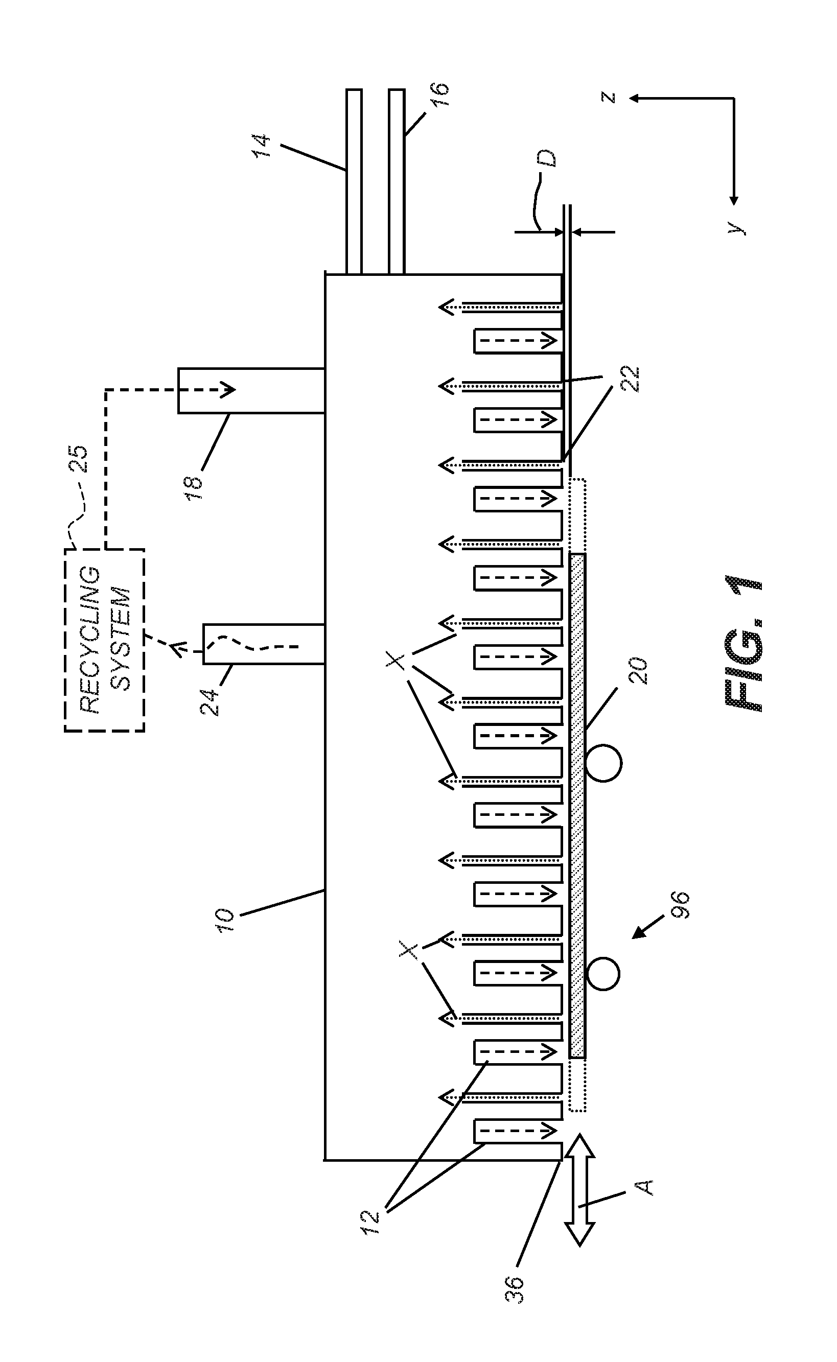 Deposition system and method using a delivery head separated from a substrate by gas pressure