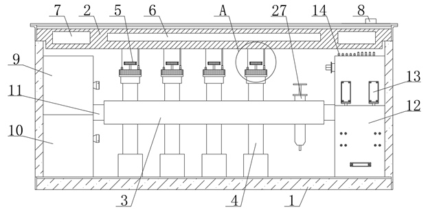 Liquid sample storage device for environmental monitoring