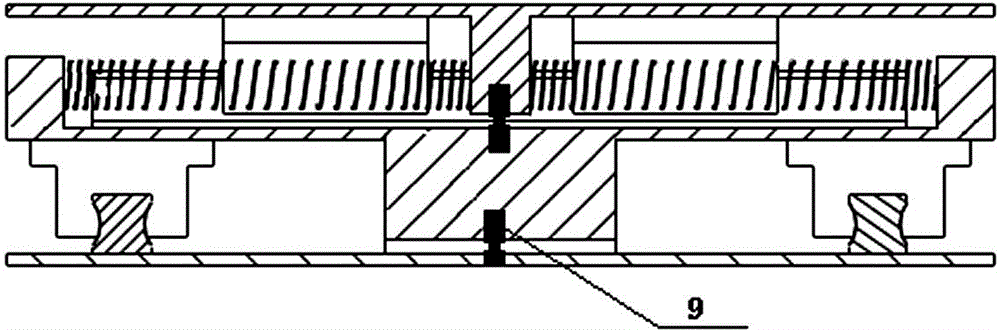 Guide rail type shock isolation device