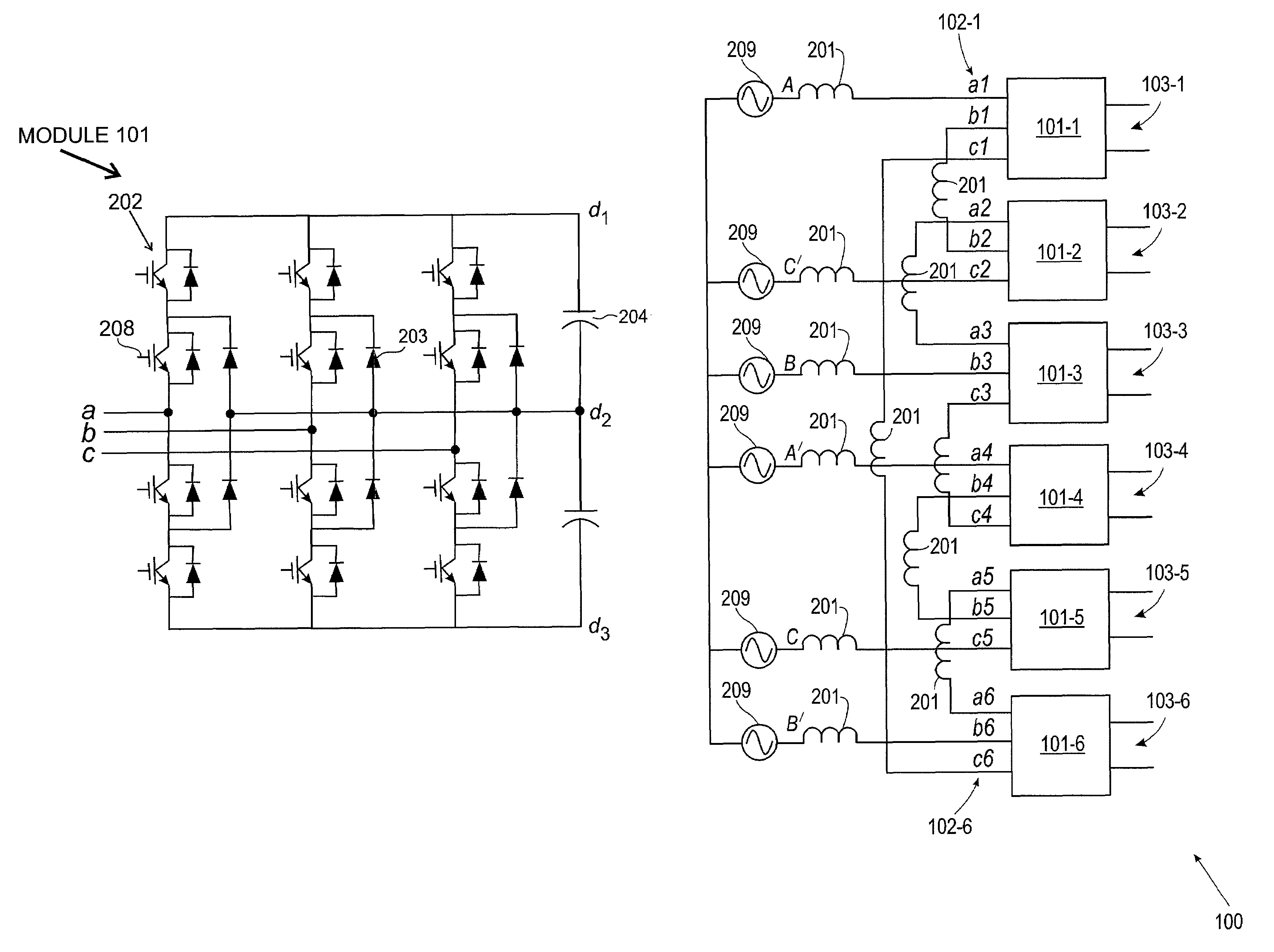 Converters for high power applications