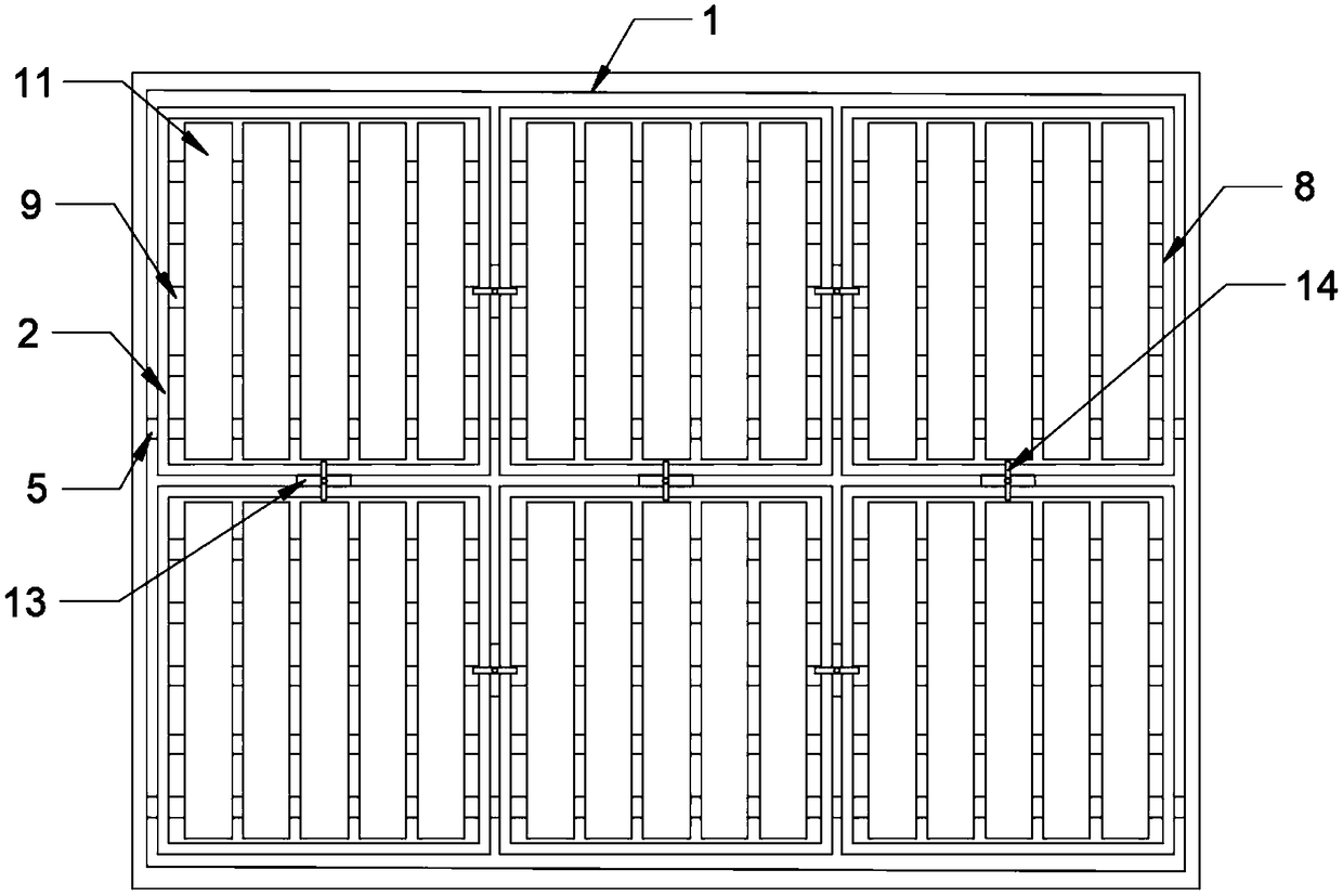 Aluminium curtain wall with adjustment function