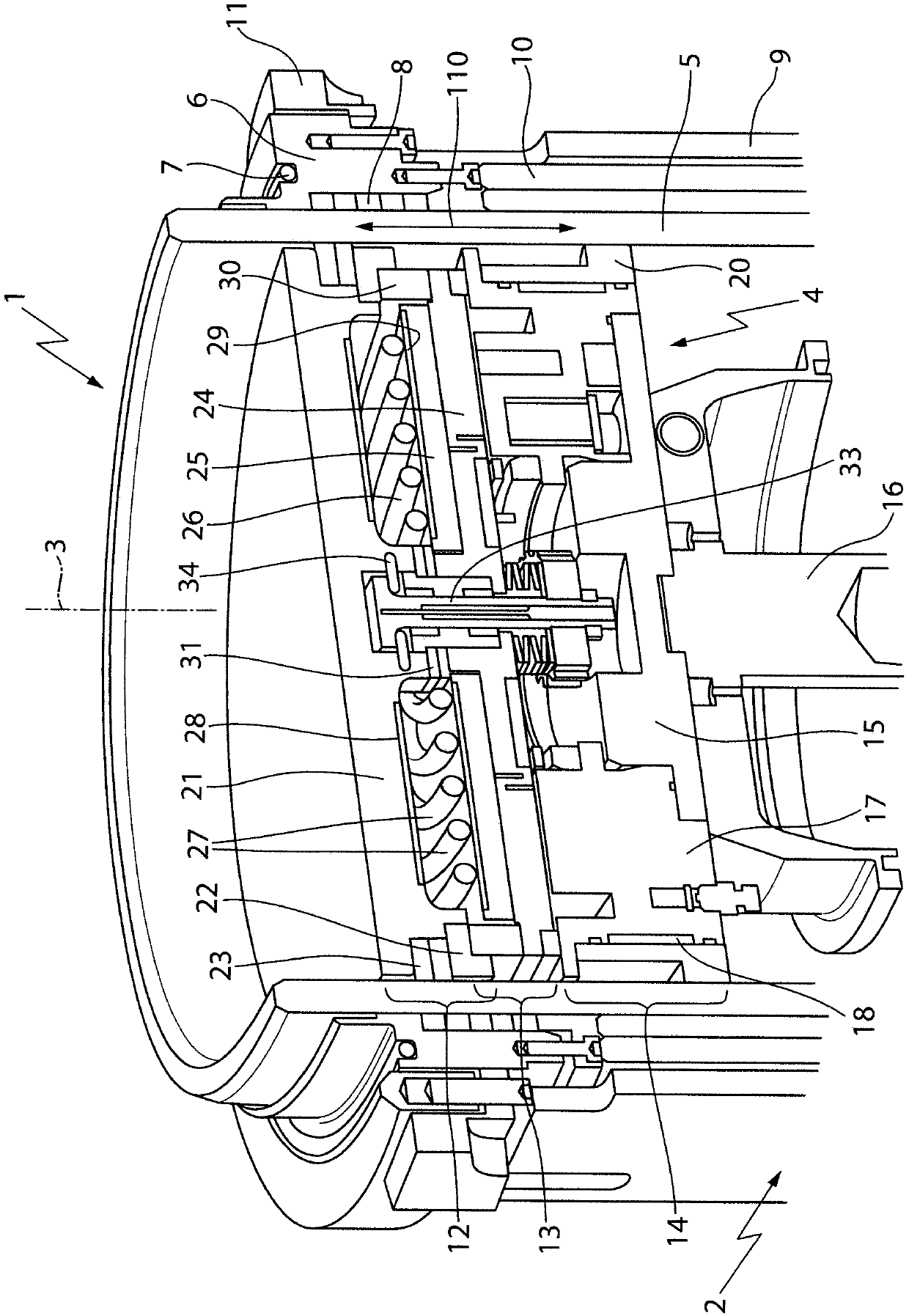 Building cylinder arrangement for a machine for the layer-by-layer production of three-dimensional objects