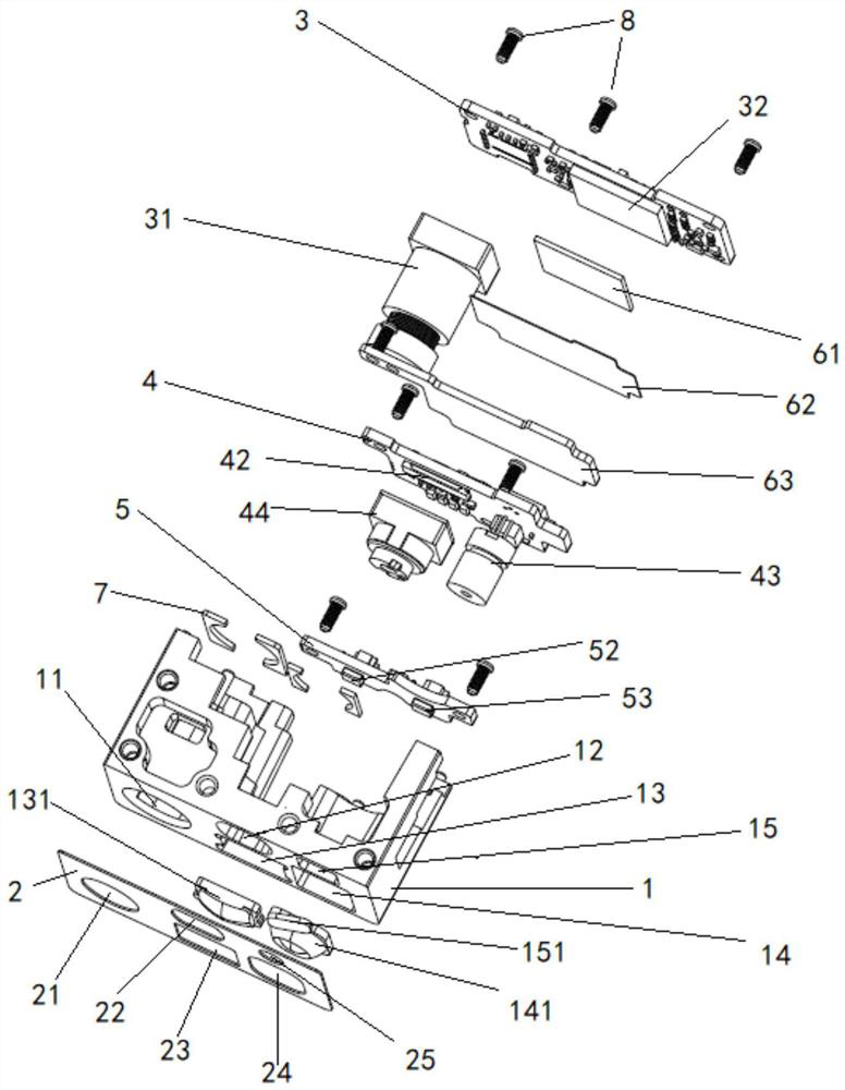 Double-camera bar code reading module and bar code reading method