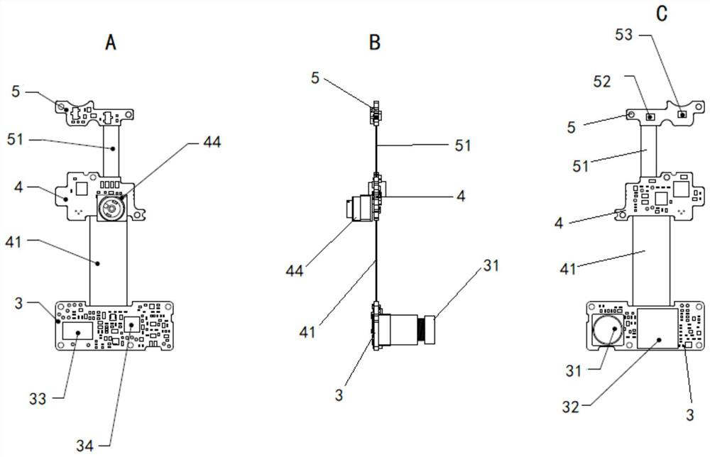 Double-camera bar code reading module and bar code reading method