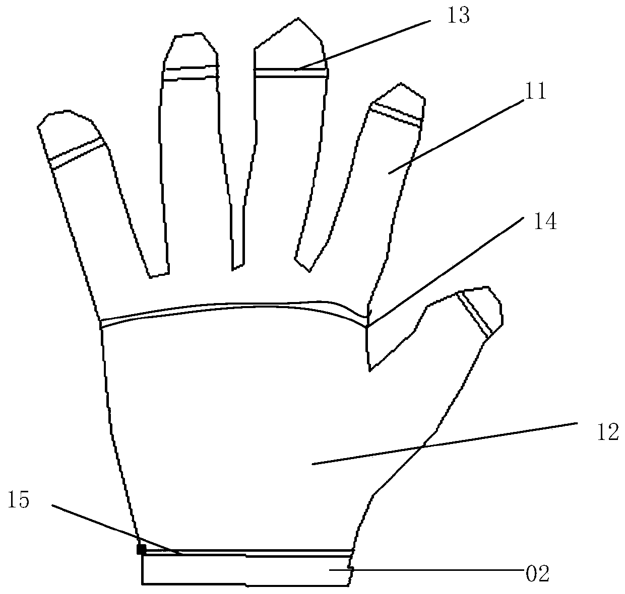 EMS physiotherapy glove