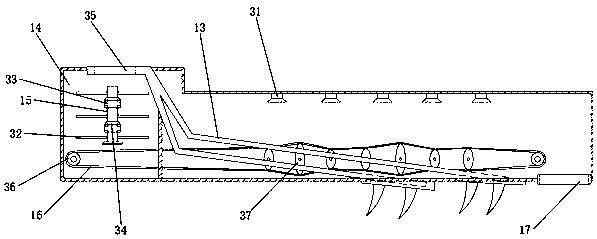 Novel deep ploughing machine capable of performing automatic sowing and using method thereof