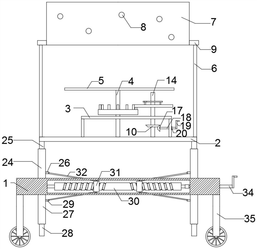 Model display stand for constructional engineering