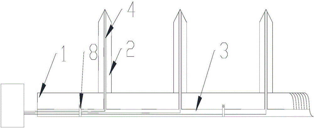 Auxiliary device for testing explosive velocity of explosive