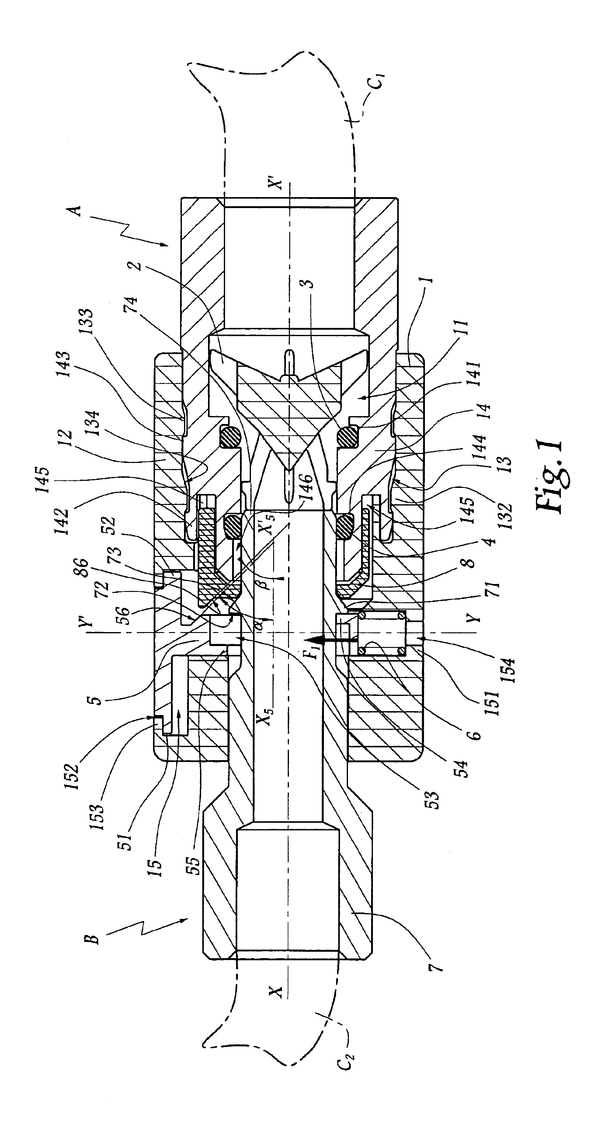 Quick coupler for removably joining two pipes