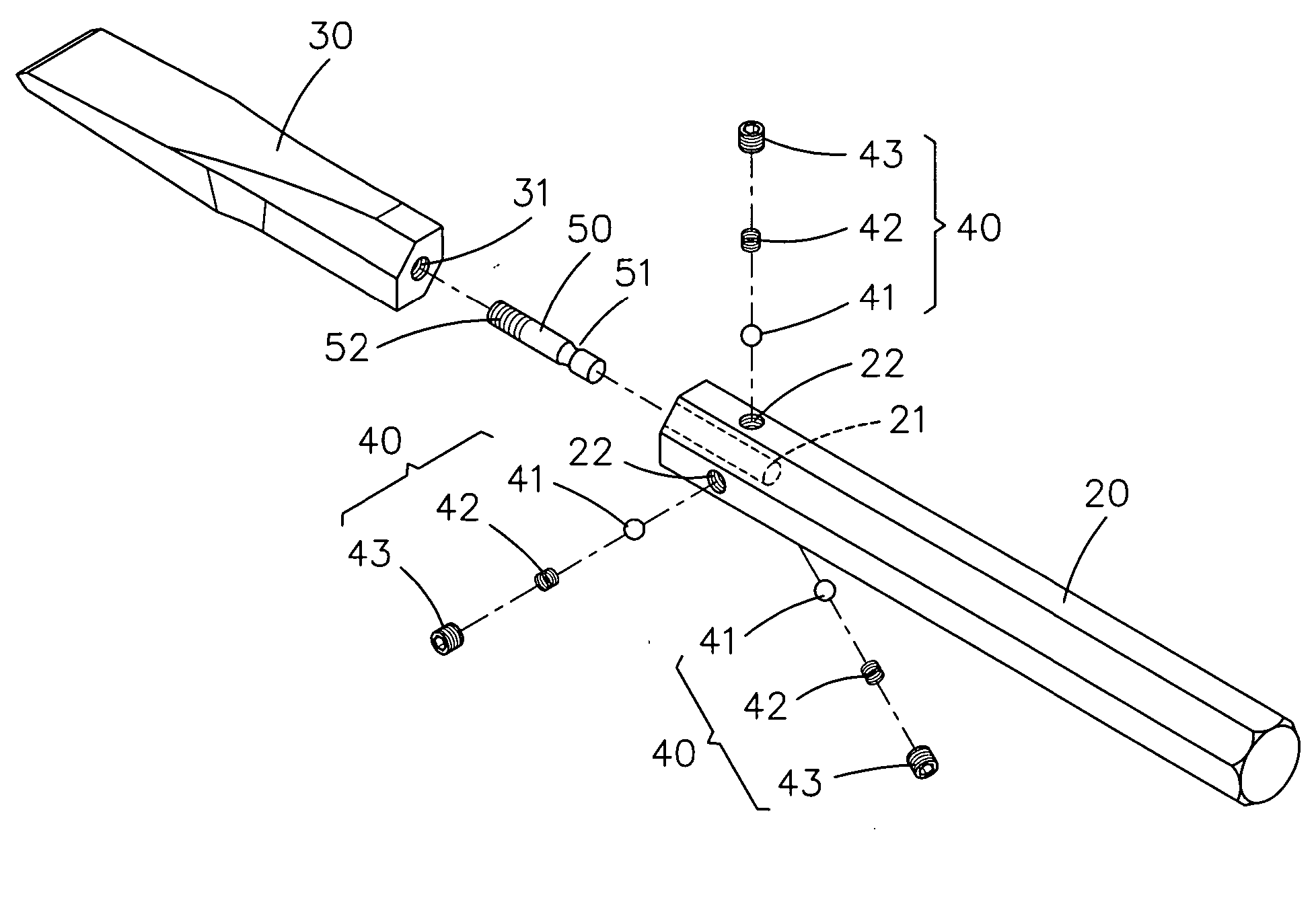 Chisel having replaceable tip