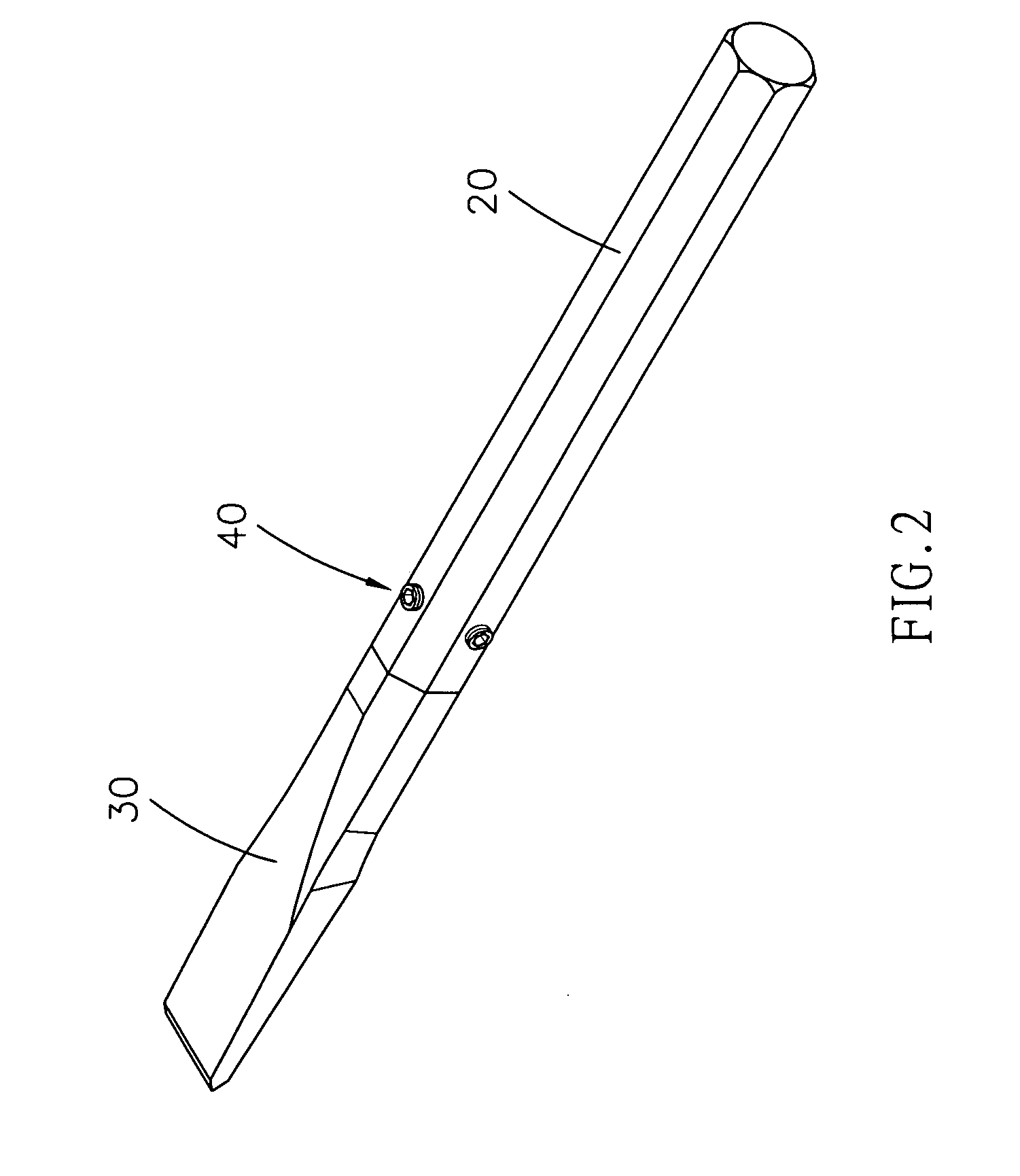 Chisel having replaceable tip