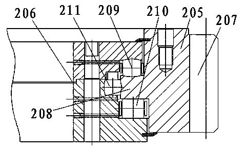 Slewing bearing method for disc of disc-type balling machine and slewing bearing