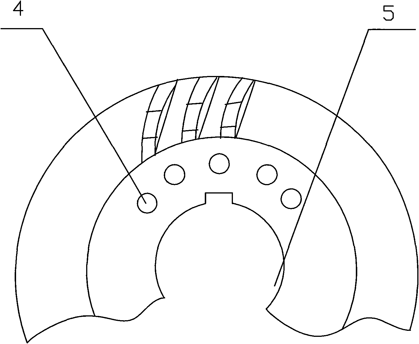 Rotor of high-efficiency and ultrahigh-efficiency three-phase asynchronous motor