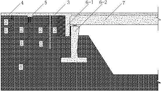 Semi-integral abutment bridge with energy-absorbing materials buried in multiple positions and its construction method