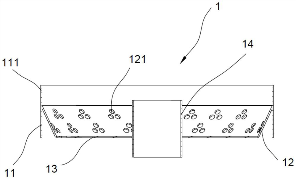 Powder distributor for placing target material green body, positioning piece and sintering method of rotating target material