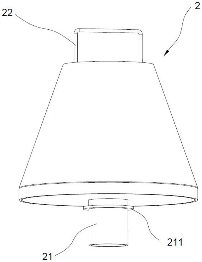 Powder distributor for placing target material green body, positioning piece and sintering method of rotating target material