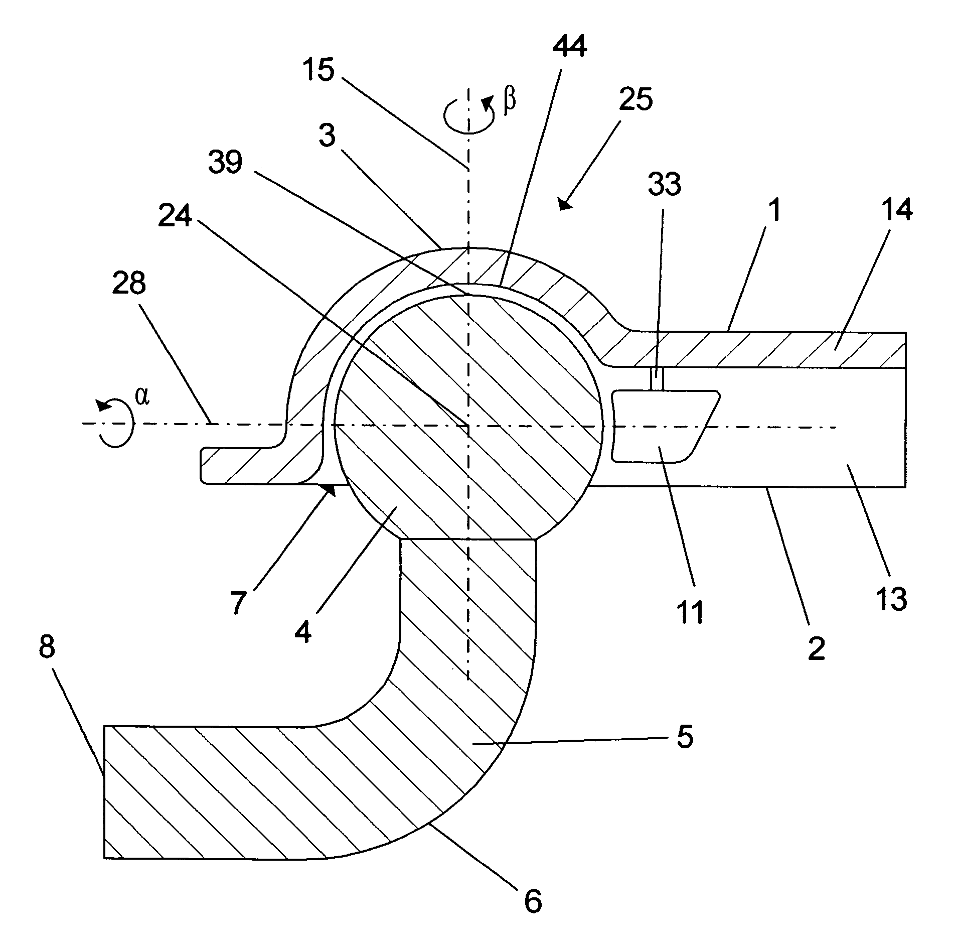 Trailer hitch for a motor vehicle