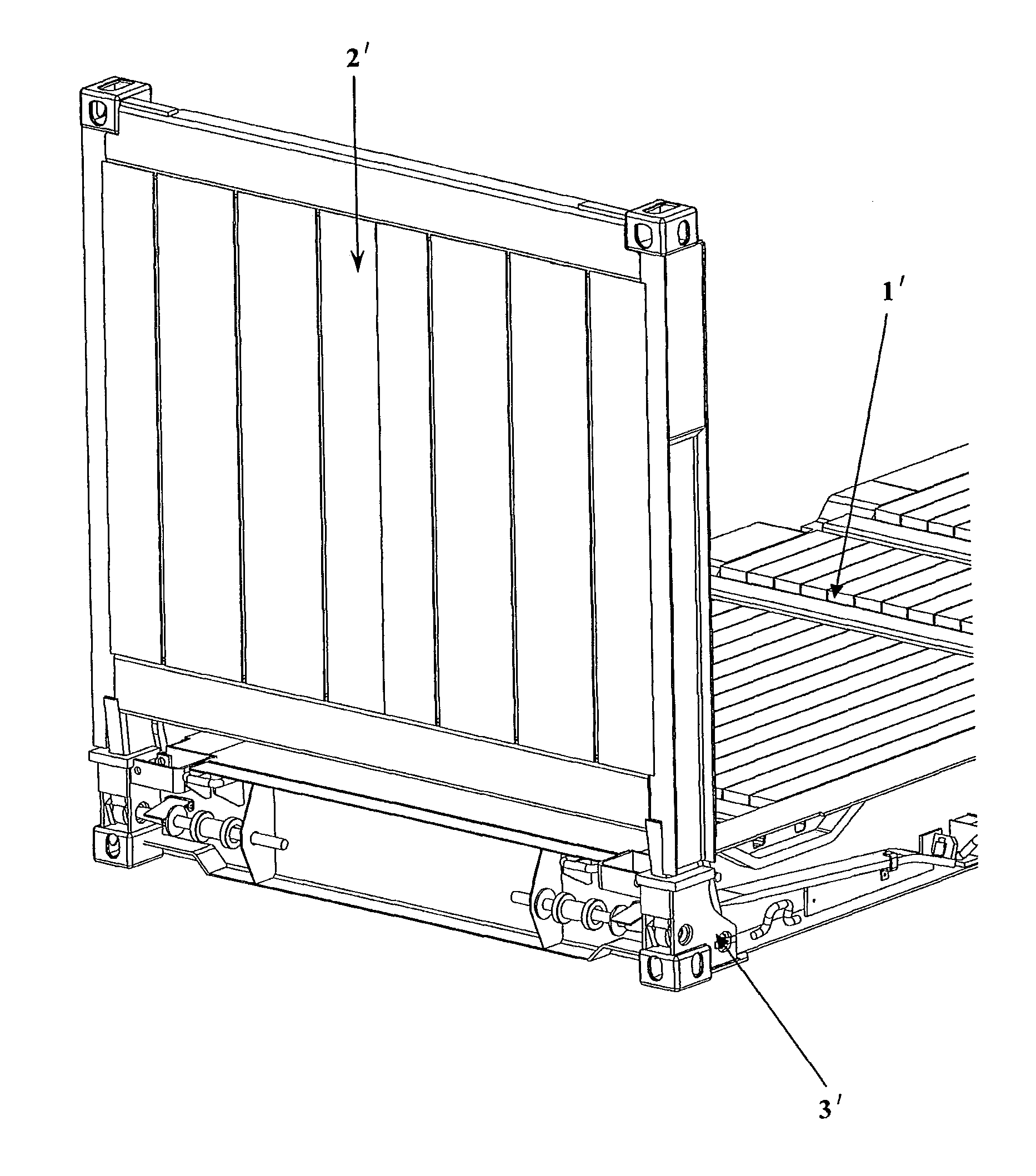 Collapsible container and hinge used for collapsible container