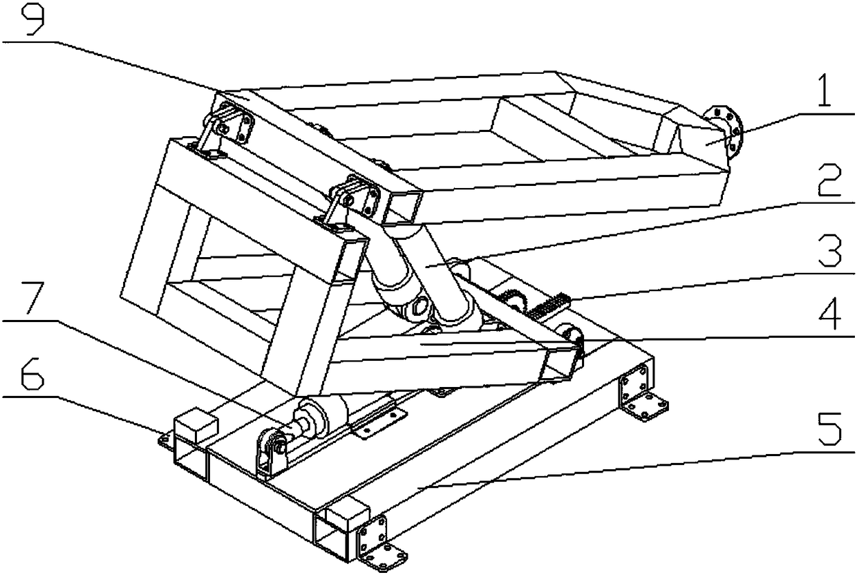 Unmanned ship detecting sonar automatic withdrawing and placing device