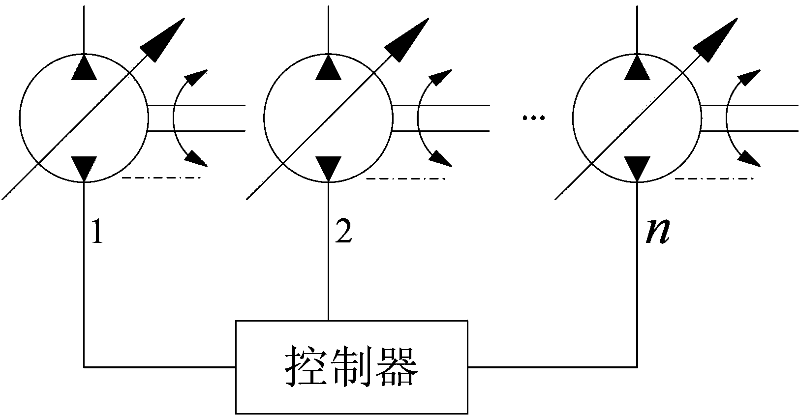 Method and system for controlling variable output pump assembly, and engineering machinery