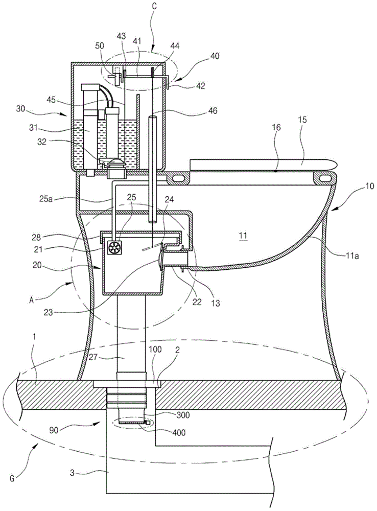 Super water-saving and denoising toilet