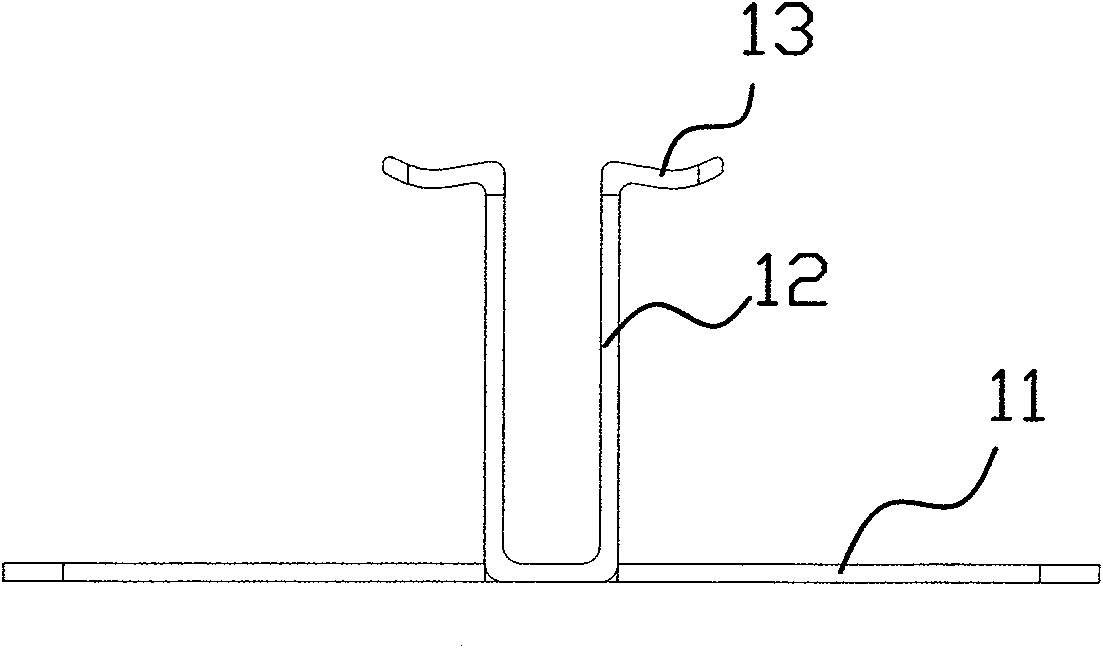 Novel metal clamp bolt for paving composite material floors