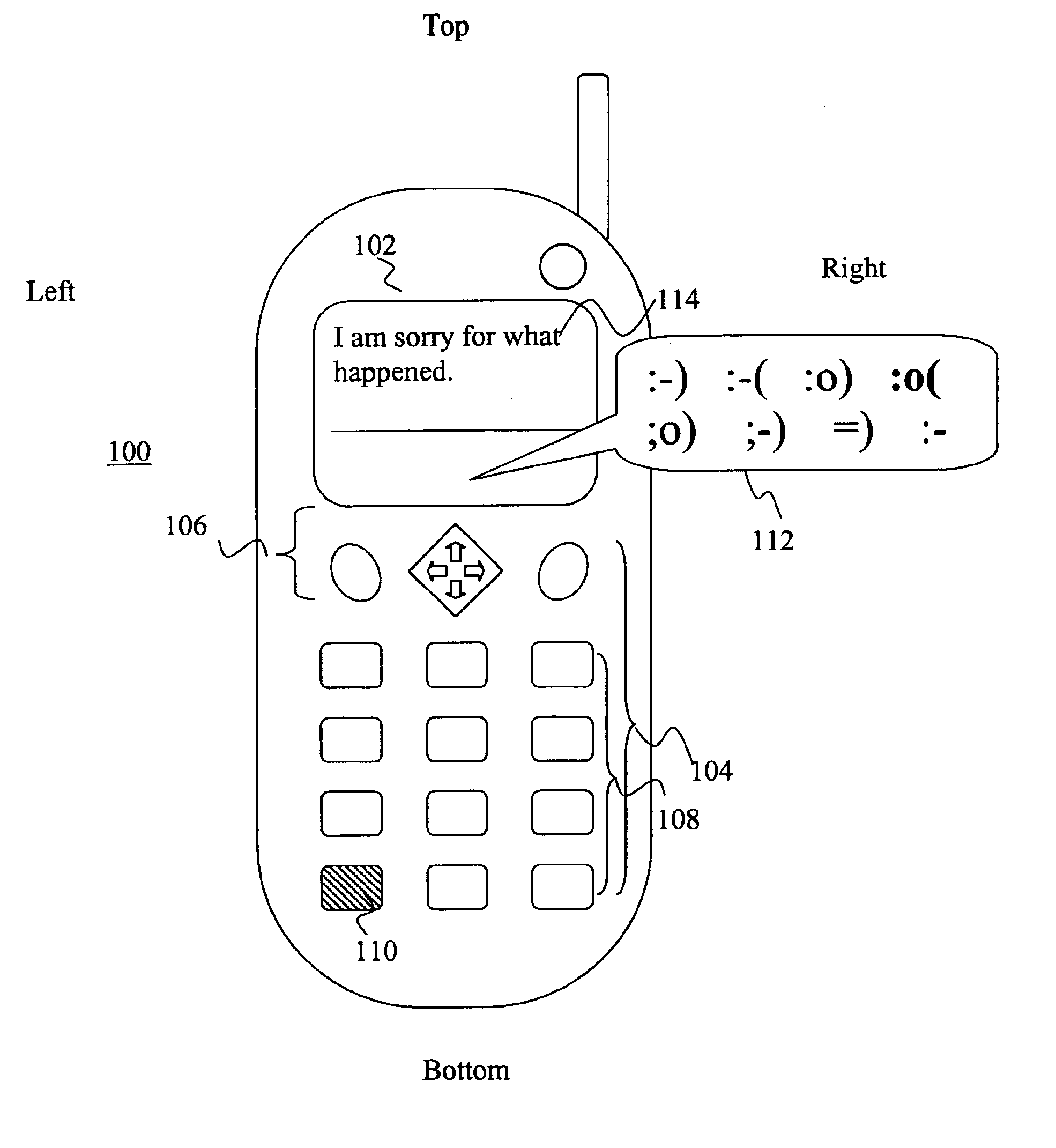 Emoticon input method and apparatus