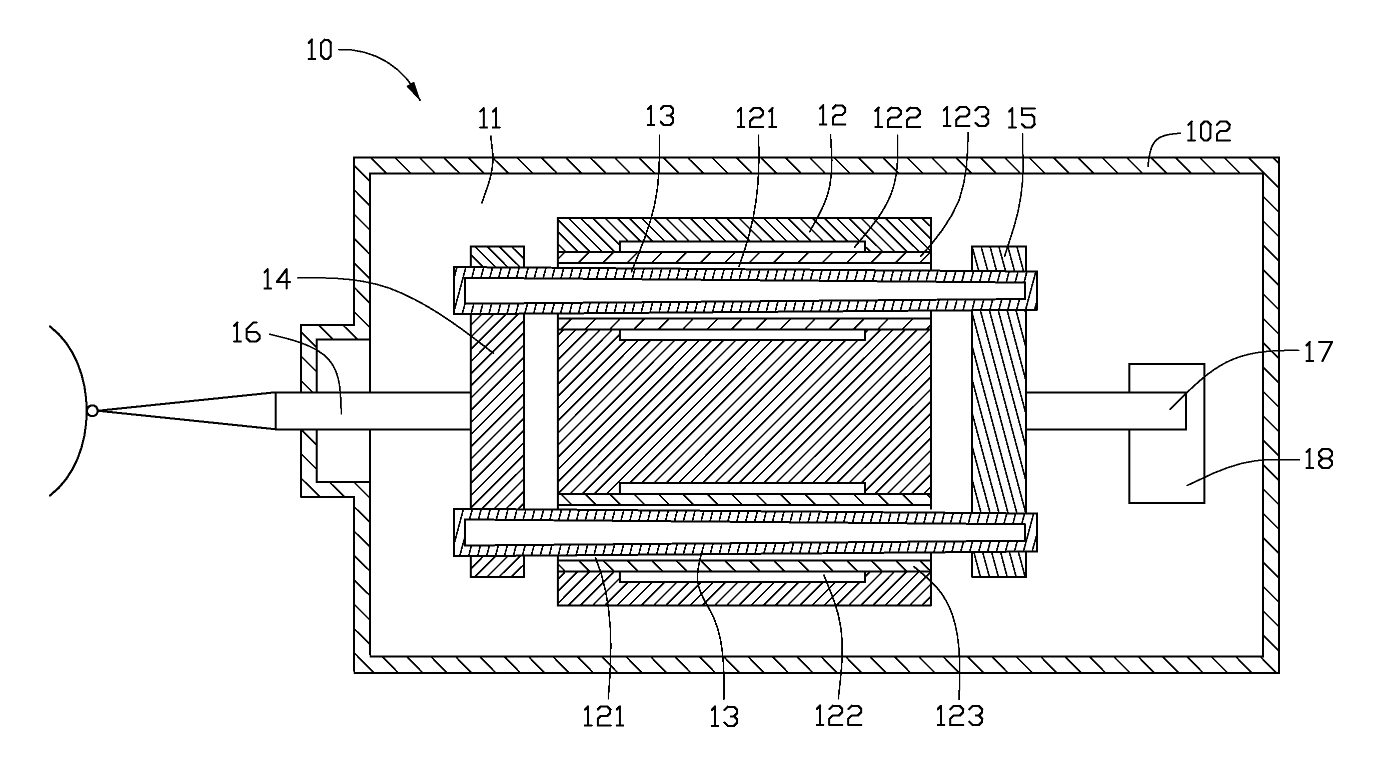 Contour measuring probe for measuring aspects of objects